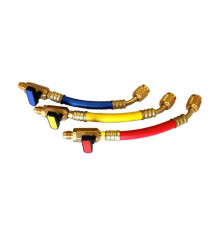 SOV - 3 Комплект шлангов 3 шт (220 мм) с вентилями 1/4 х 5/16 SAE (R-410)