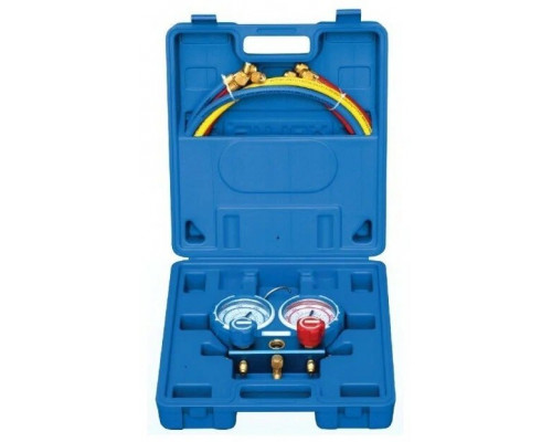 Коллектор 2-вент. Value VMG-2-R-410A-B (68мм, кейс, шланги) 